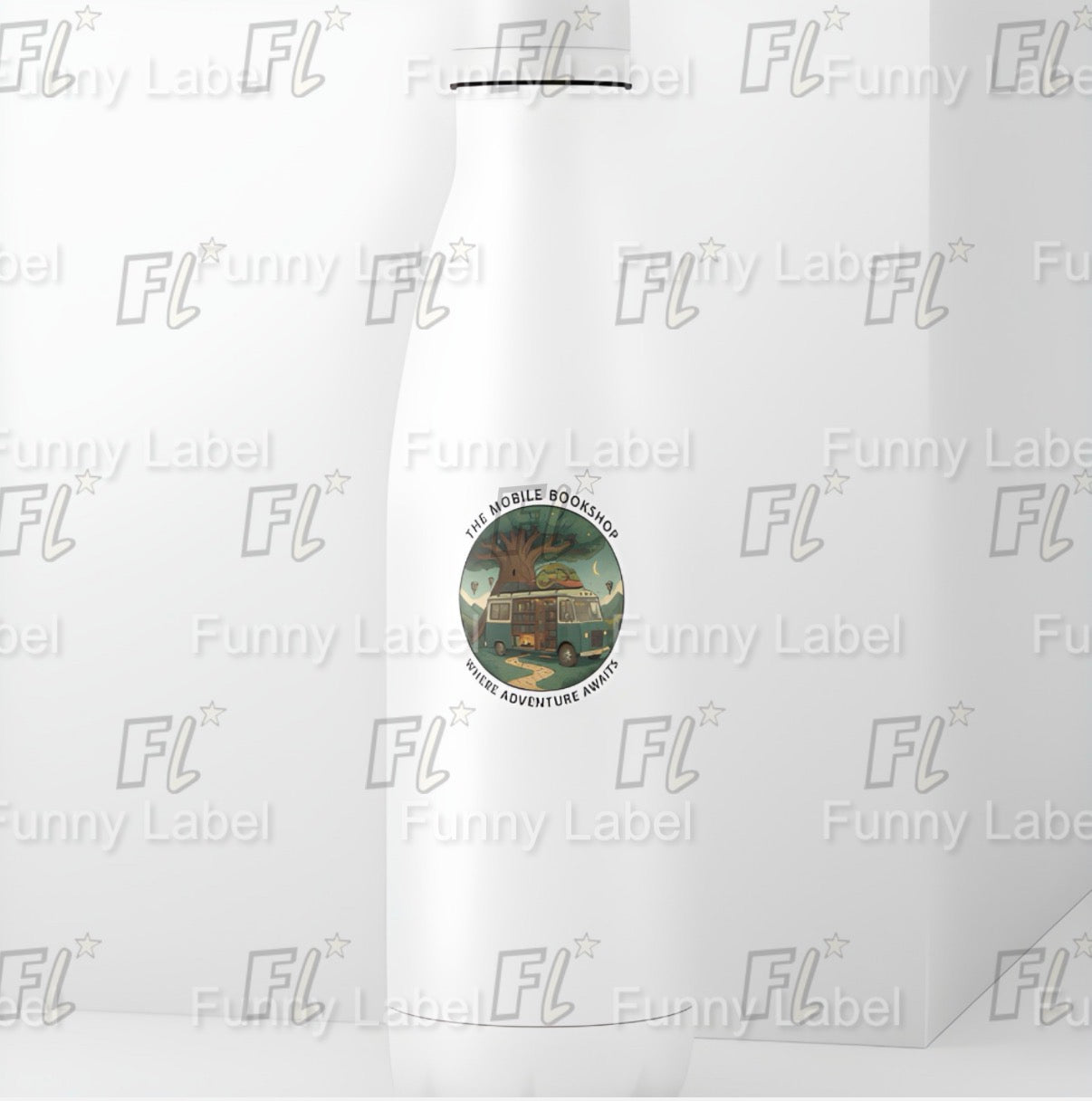 The Mobile Bookshop Sticker - Fantasy Van Life Edition