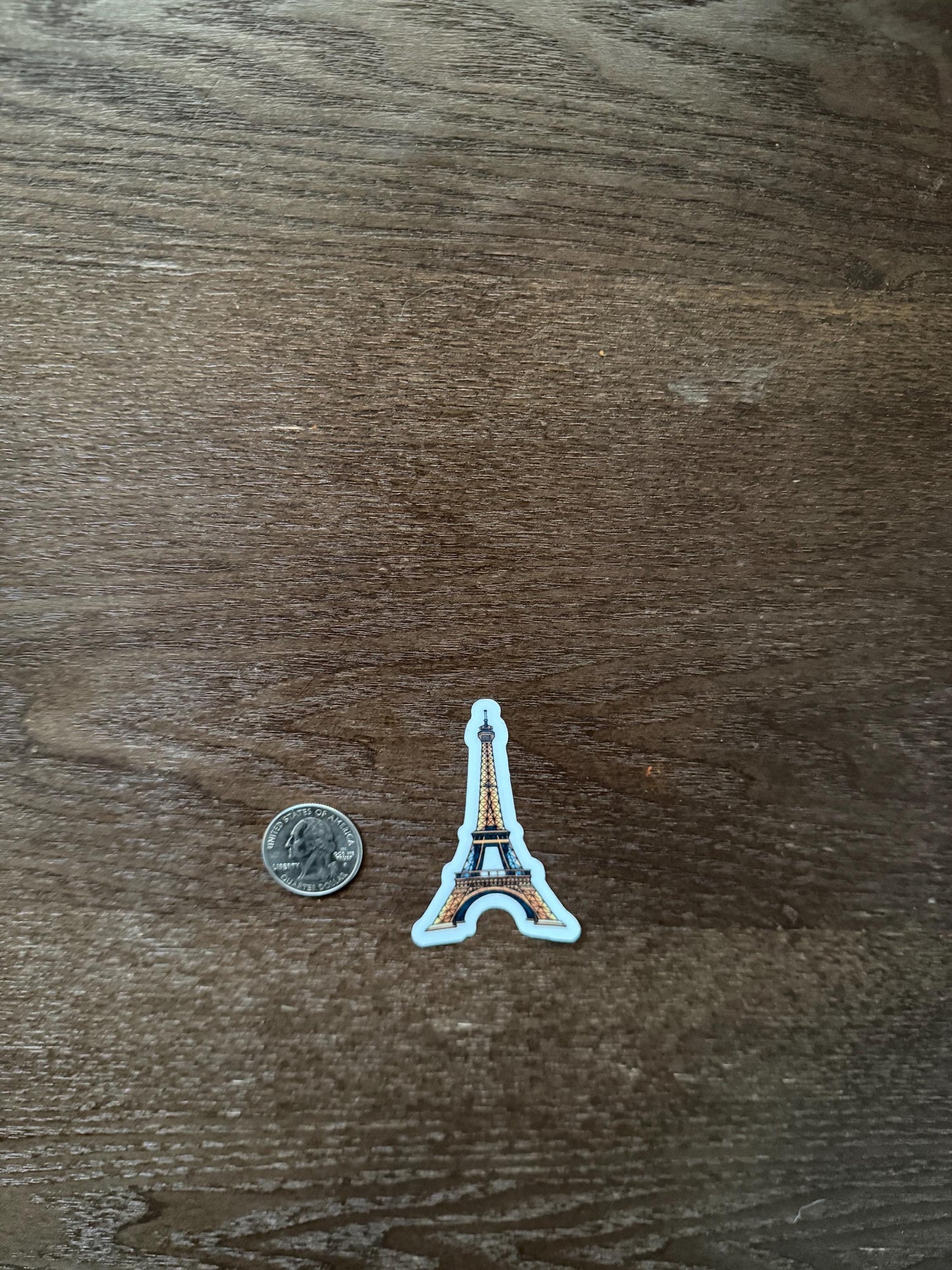 Eiffel Tower Sticker - Paris France Landmark Decal - Travel Souvenir Vinyl Sticker for Laptop, Planner-Waterproof Vinyl Sticker for Phone-