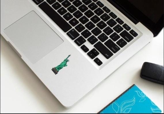 Statue of Liberty Sticker - NYC Landmark Decal -New York City Souvenir Vinyl Sticker-Symbol of Freedom Decal-NYC USA Patriotic Vinyl Sticker