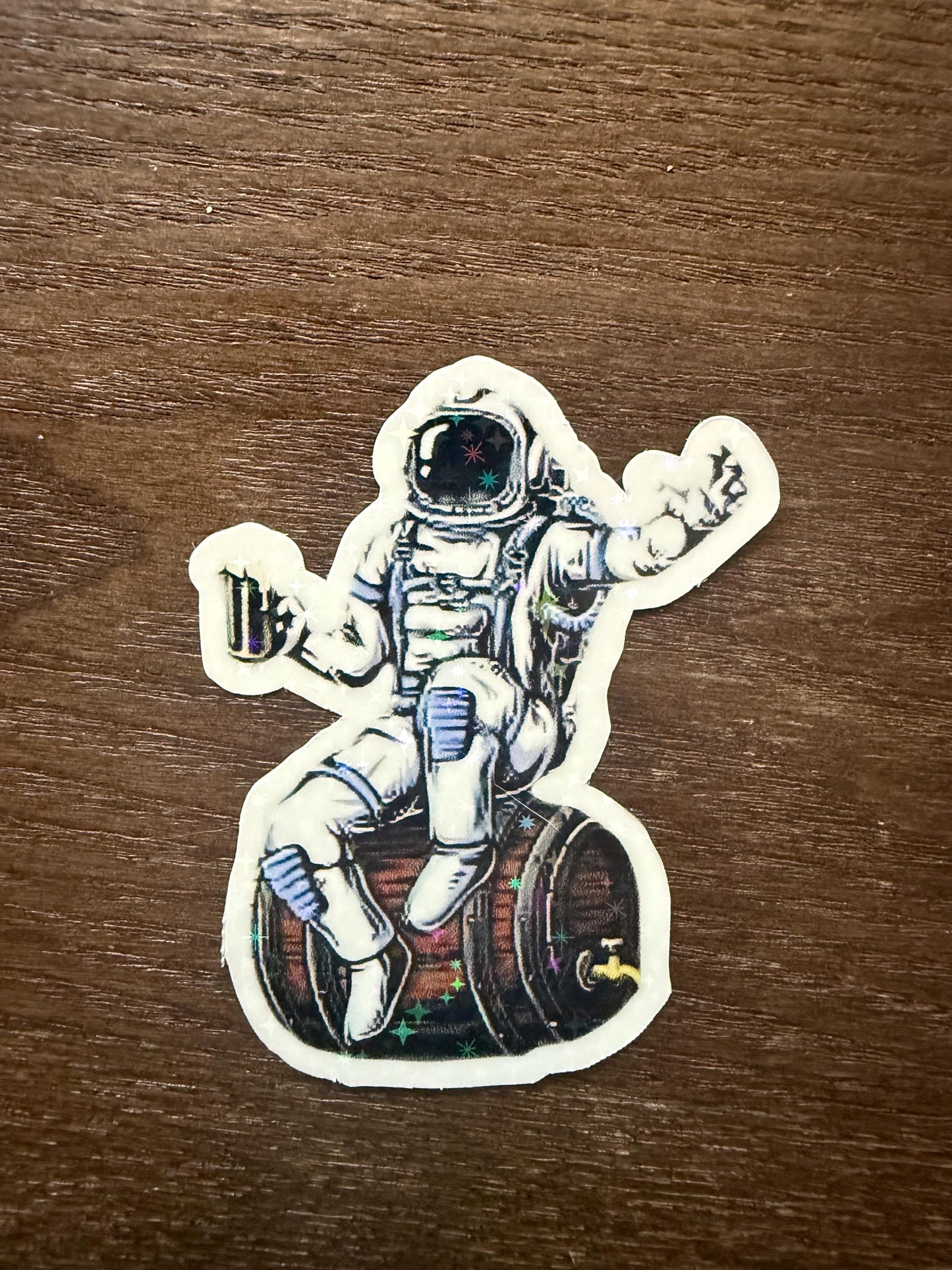 Astronaut Drinking Sticker Pack | Funny Space Decals | Sci-Fi Humor Art | Cosmic Party Vinyl | Space Lover Gag Gift | Quirky Barware Laptop