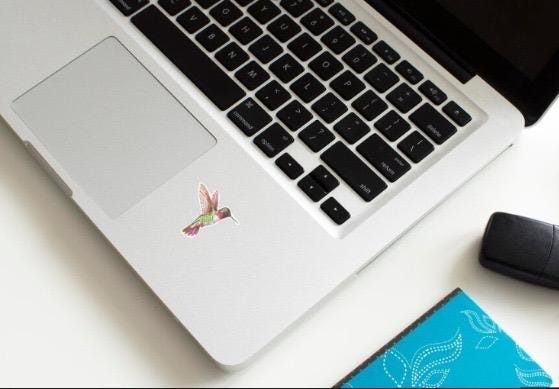 Hummingbird Sticker | Vibrant Nature Decal | Colorful Bird Art | Garden Lover Gift | Flying Wildlife Vinyl | Ruby-Throated Hummingbird
