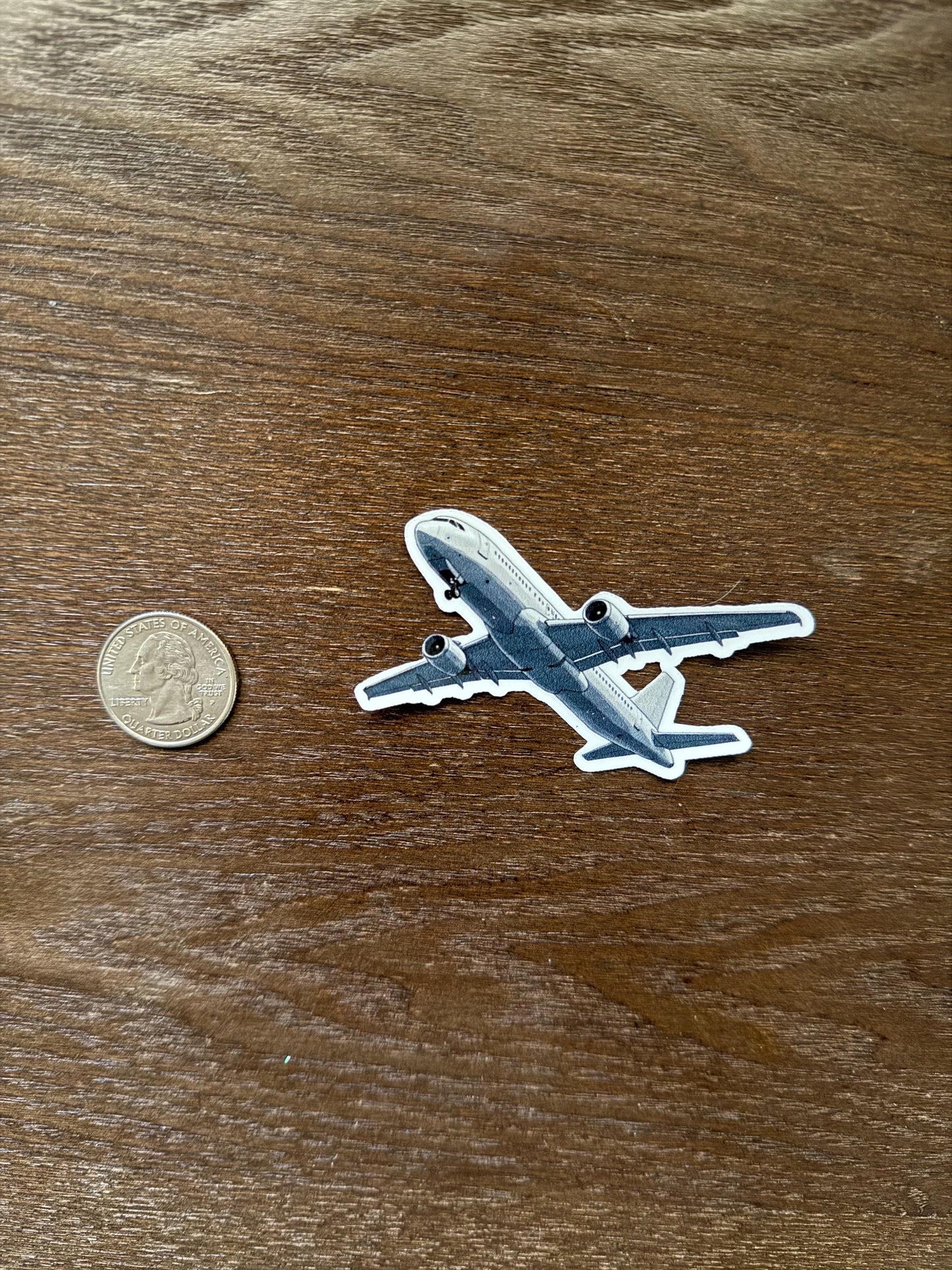 Airplane Sticker - Passenger Jet in Flight Decal - Aviation Lover Vinyl Sticker - Passenger Jet Airplane Sticker -Laptop Sticker