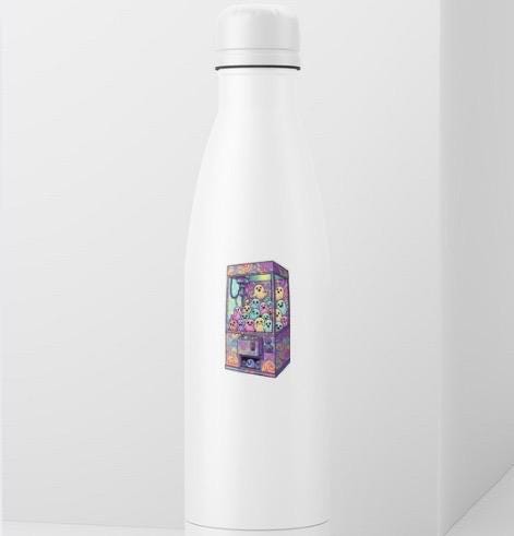 Glow in the Dark Ghost Claw Machine Sticker | Kawaii Spooky Decal | Pastel Art | Arcade Game Sticker | Cute Ghost Vinyl | Laptop Sticker