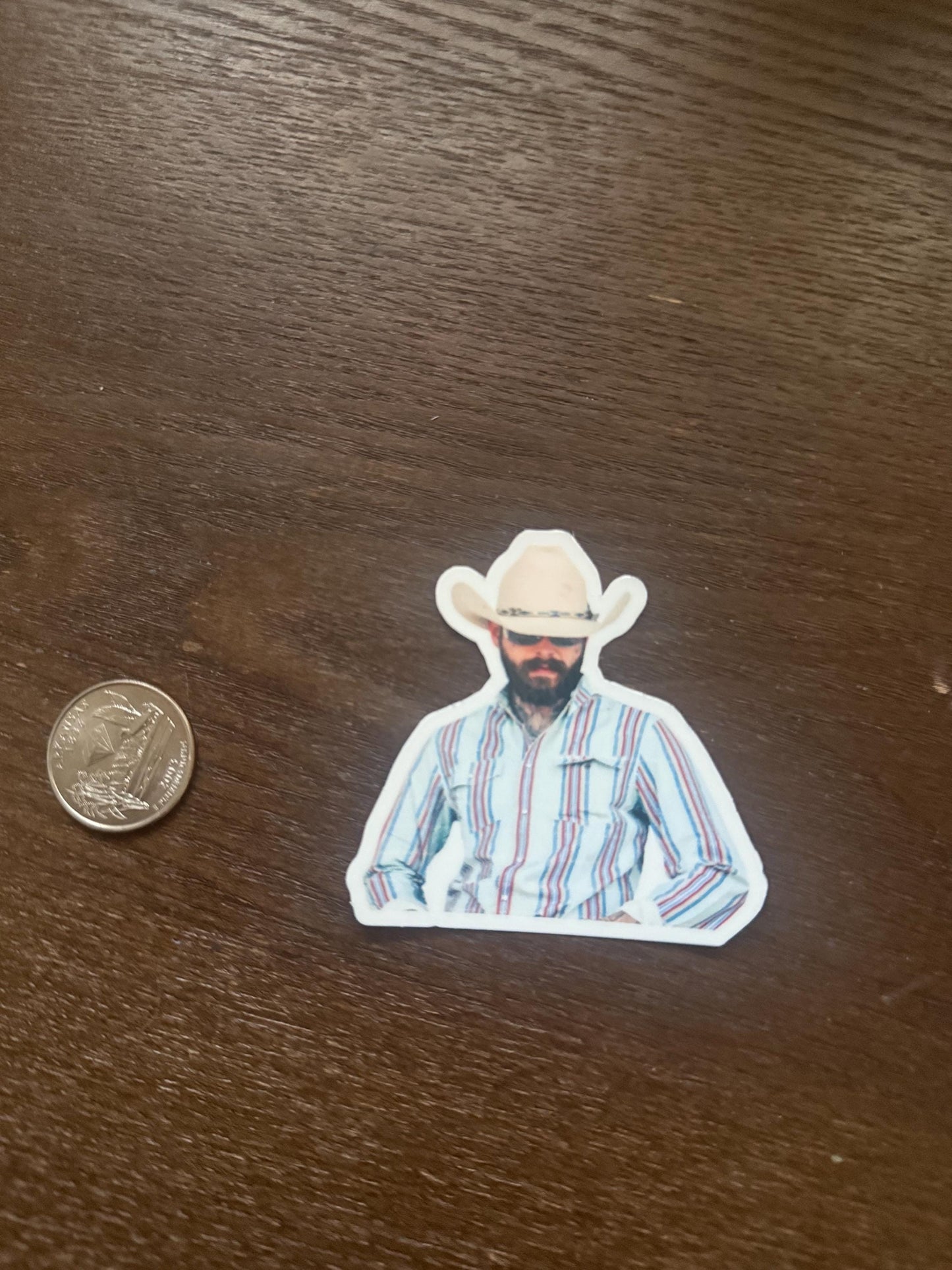 Post Malone Cowboy Sticker | Country Aesthetic Decal | Western Style Art | Pop Culture Fan Gift | Celebrity Vinyl | Modern Cowboy Hat