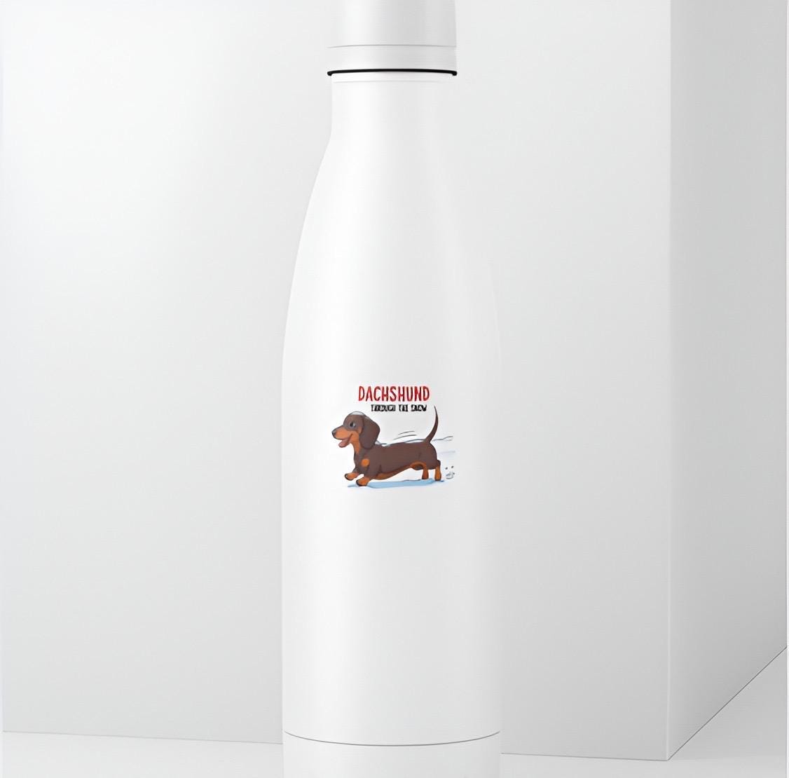 Dachshund Through The Snow Sticker | Funny Dog Pun Decal | Christmas Wiener Dog Art | Winter Pet Lover Vinyl | Holiday Dog Mom Gift | Cute