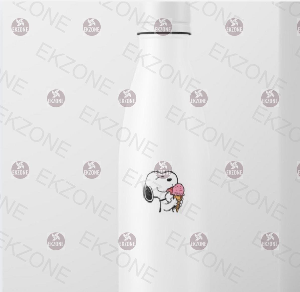 Snoopy Eating Ice Cream Sticker | Peanuts Summer Treat Decal | Cute Food Art | Cartoon Dog Vinyl | Snoopy Laptop Sticker | Snoopy for gift