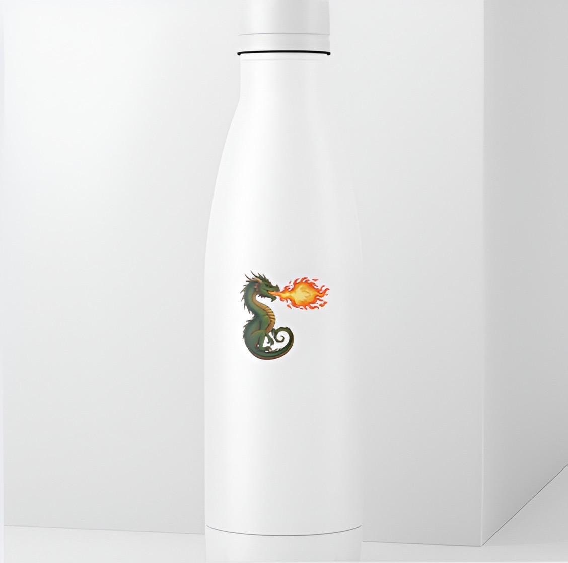 Fire Breathing Dragon Sticker | Green Fantasy Beast Decal | Mythical Creature Art | D&D DnD Gamer Vinyl | Dragon Lover Gift | DnD Tabletop