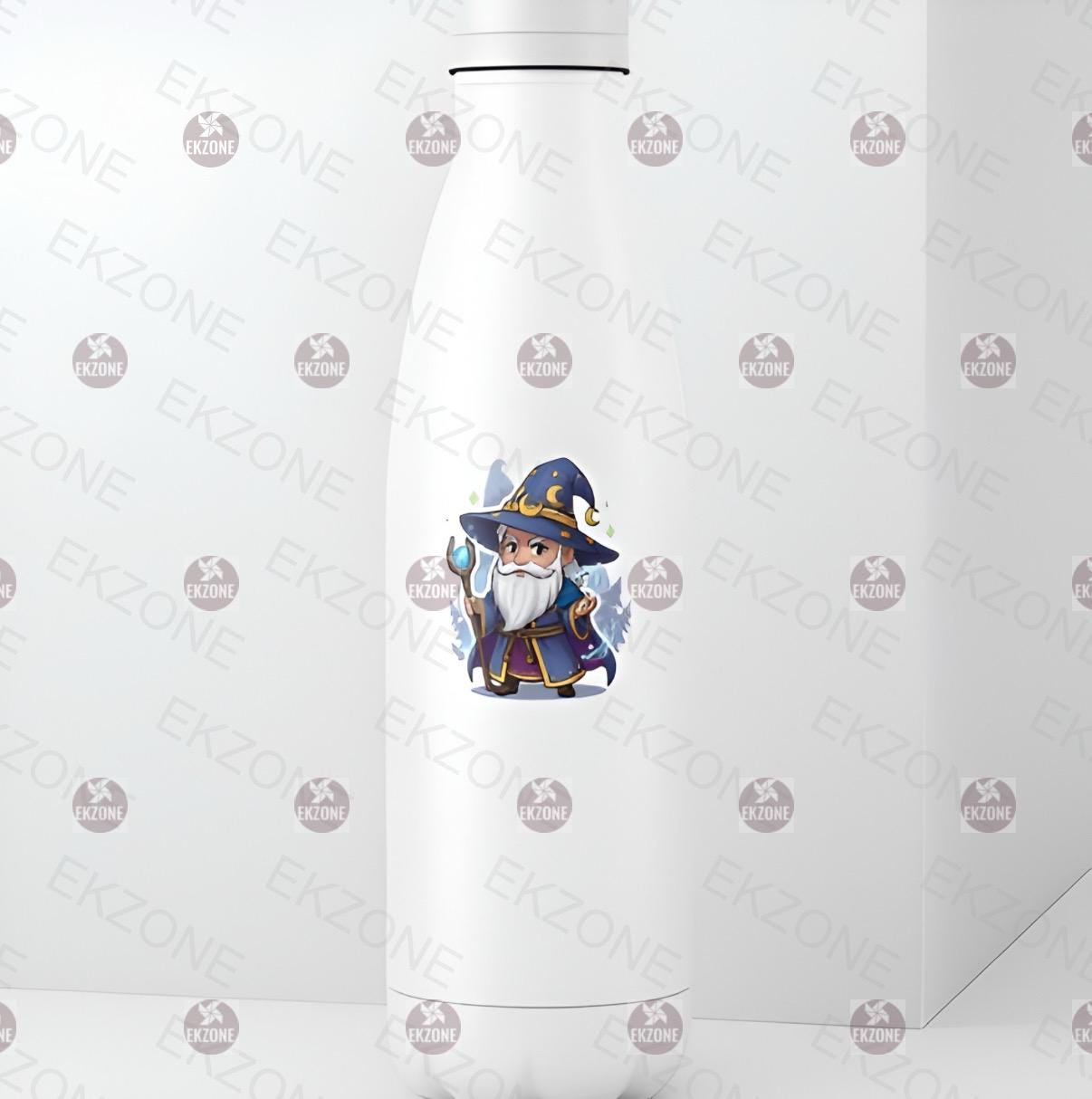 Cute Wizard Sticker | Fantasy Magical Decal | D&D Sorcerer Art | RPG Gamer Vinyl | Cute Wizard Gift | Chibi Wizard Laptop Sticker