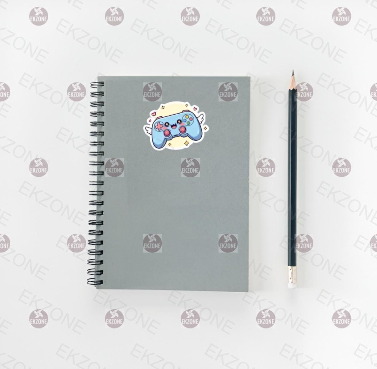 Cute Gaming Controller Sticker | Kawaii Gamer Decal | Video Game Art | Winged Joypad Vinyl | Gamer Gift | Console Gaming Laptop Sticker