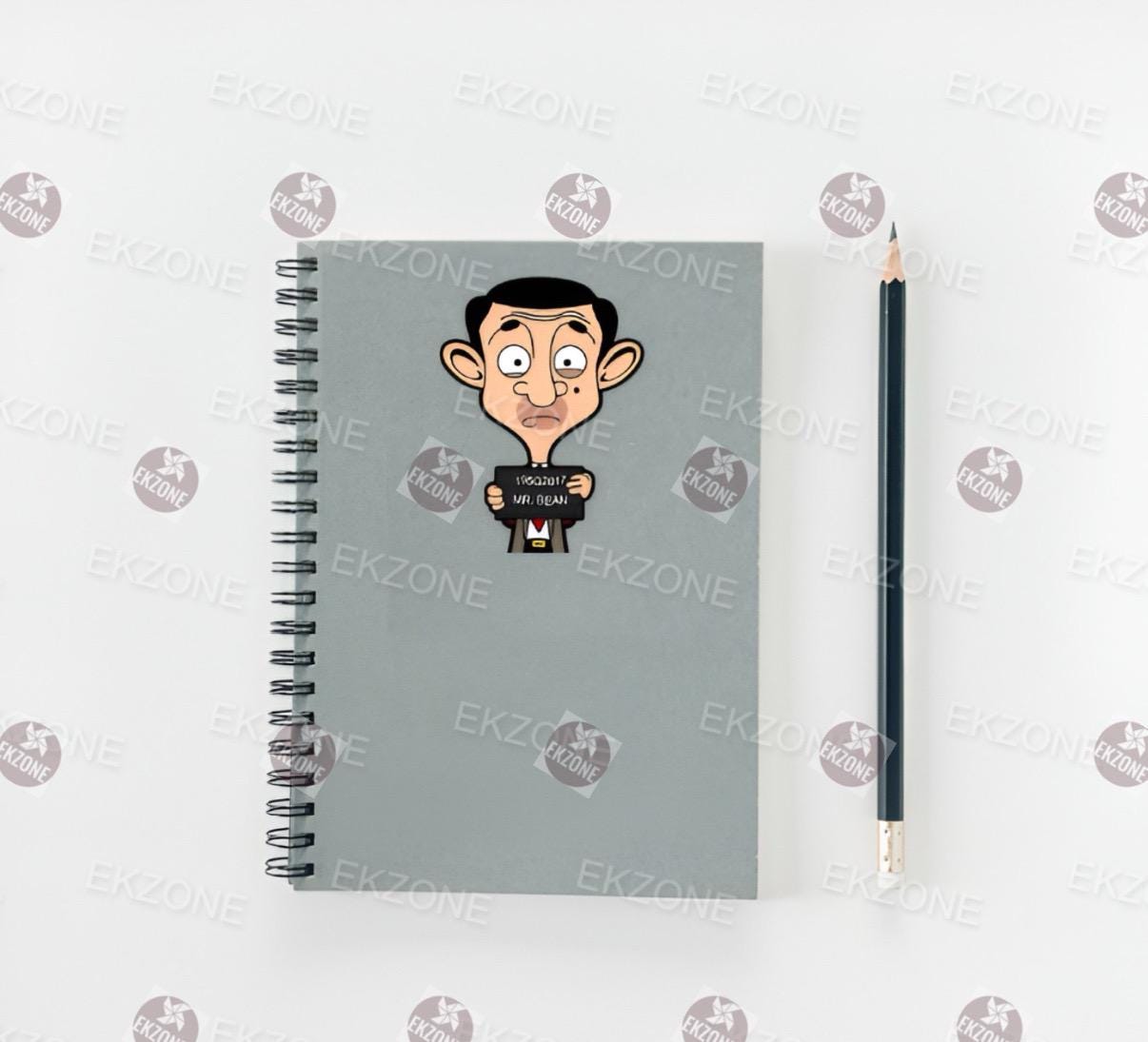 Mr. Bean Mugshot Sticker | Funny Jail Art | Classic British Humor Decal | TV Show Fan Vinyl | Comedic Laptop