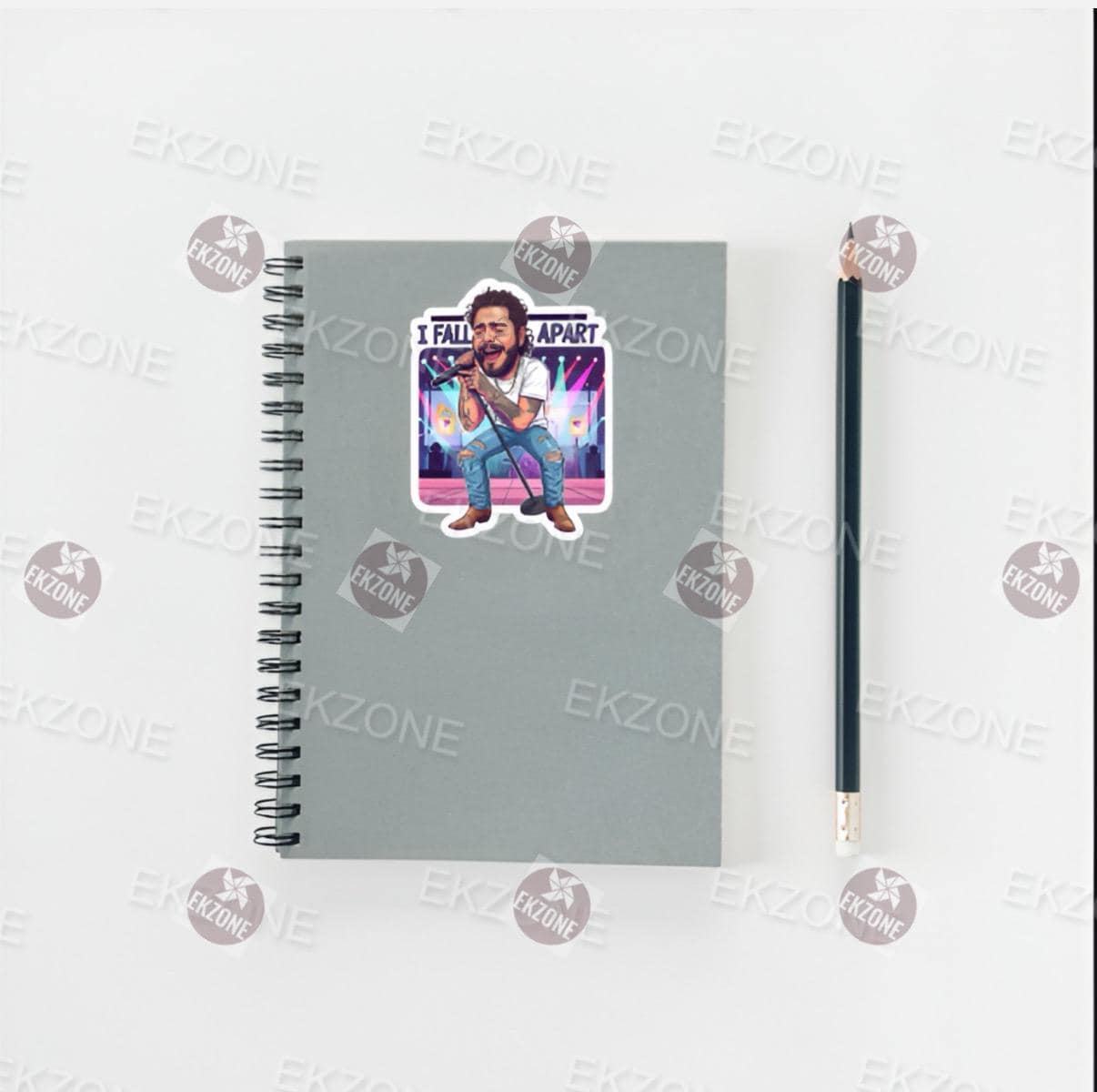 Post Malone I Fall Apart Sticker | Concert Performance Decal | Posty Lover Vinyl | Posty Pop Star Fan Art | Live Show Gift | Posty Laptop