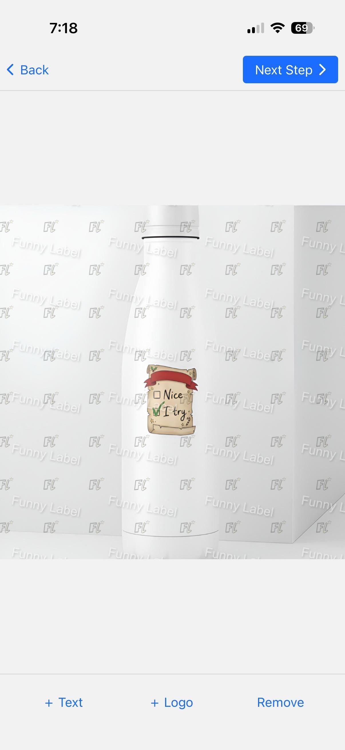 Funny Naughty or Nice Sticker - "I Try" Checklist Decal - Honest Christmas Gift - Humorous Stocking Stuffer - Waterproof Laptop Sticker