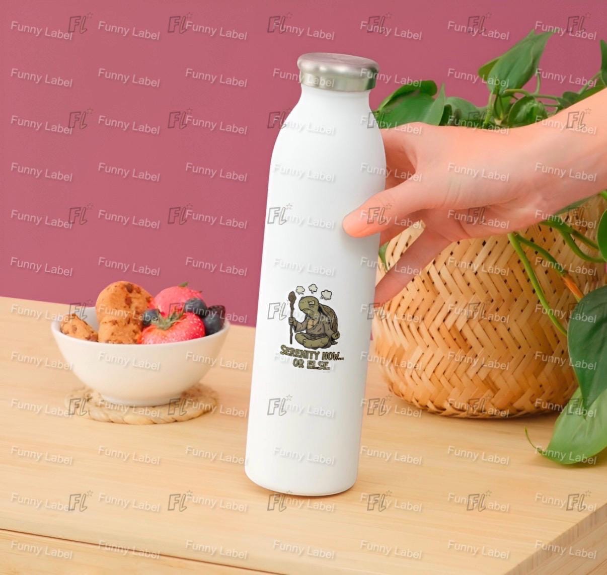 Funny Angry Turtle Sticker – Serenity Now, Yoga Humor