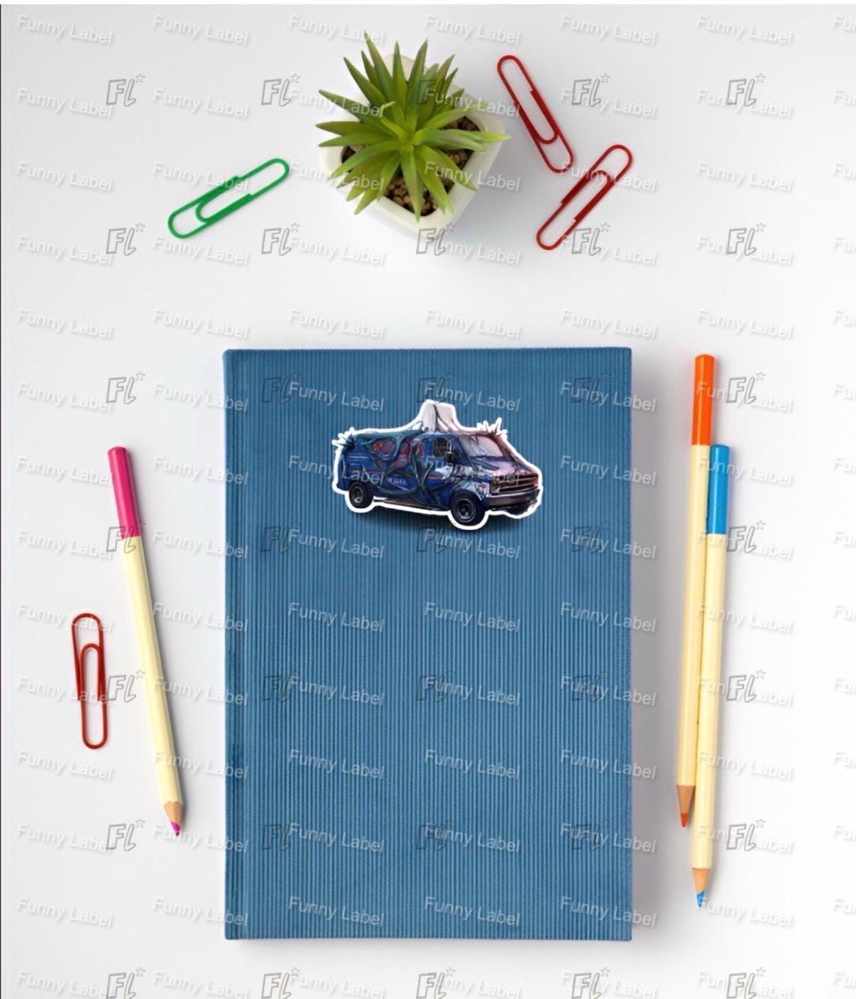 WSQK The Squawk Upside Down Sticker | Hawkins Radio Van | Welcome to Hawkins Decal | Retro Van Sticker | Sticker for Laptop, Hydro-Flask