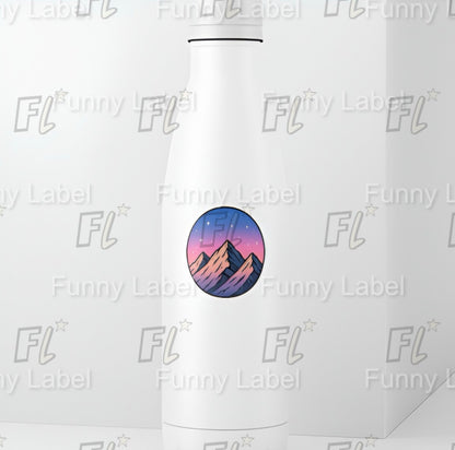 Holographic Twilight Peaks Sticker - Starry Mountain Edition