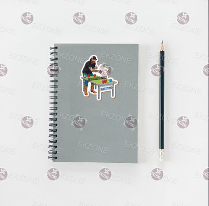 Post Malone Beer Pong Sticker | Funny Party Decal | Cowboy Posty Art | Post Malone Pop Star Vinyl | Drinking Game Gift | Music Lover Merch