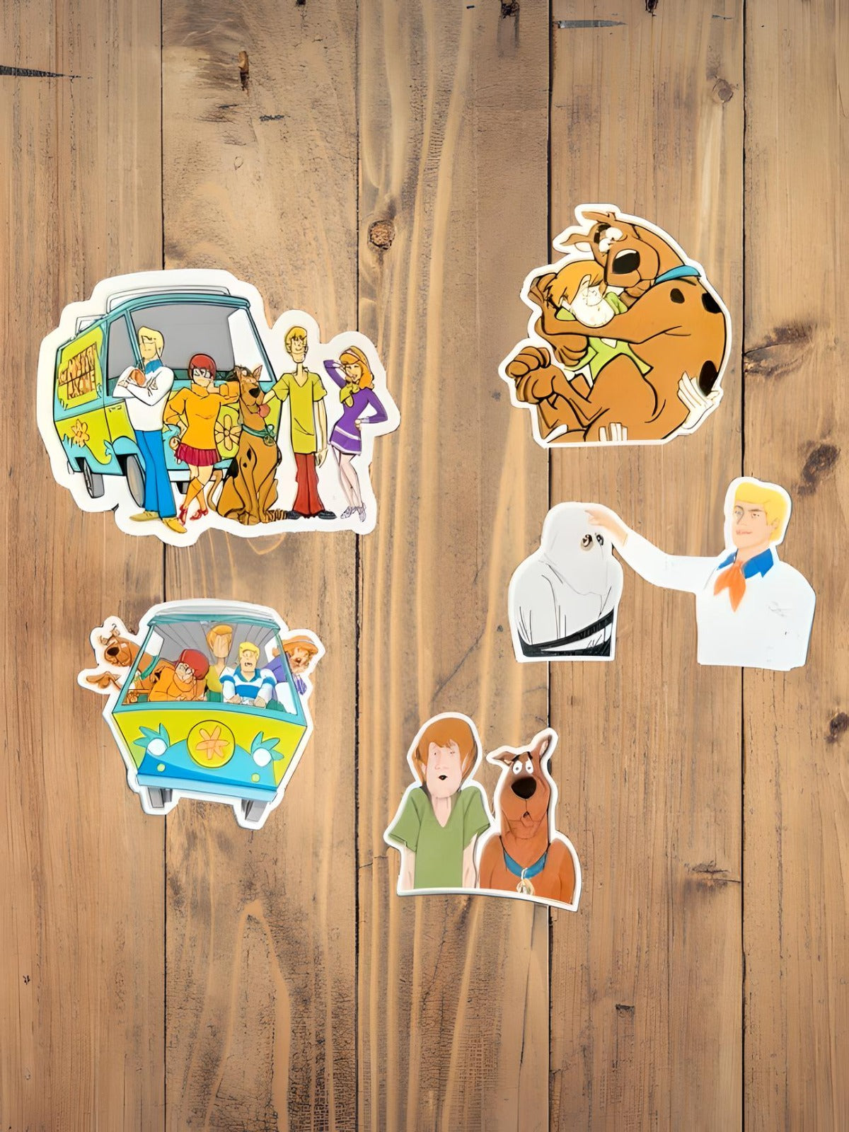 Scooby-Doo Sticker Pack | Mystery Machine & Gang Vinyl Decals | Waterproof Stickers for Laptop, Water Bottle | Classic 90s Cartoon | Scooby