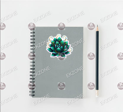 Glow in Dark Magical Lily Sticker | Enchanted Flower Decal | Mystical Lotus Art | Luminous Botanical Vinyl | UV Reactive Plant Gift