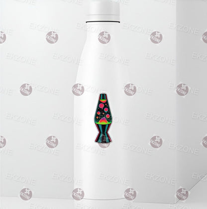 Transparent Lava Lamp Sticker | Psychedelic Retro Decal | Clear Vinyl Groovy Art | 90s Nostalgia | Liquid Motion Lamp Gift | Hippie Vibes
