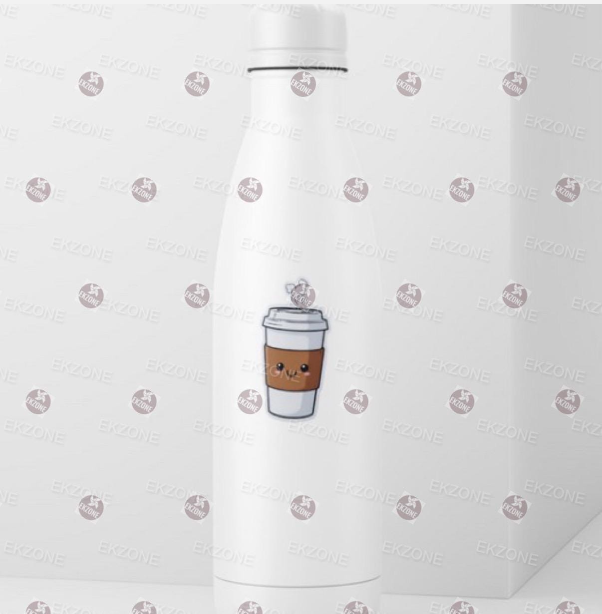 Cute Hot Coffee Sticker | Kawaii Take Out Cup Decal | Caffeine Lover Art | Morning Routine Vinyl | Coffee Enthusiast Gift | Cute Food Laptop