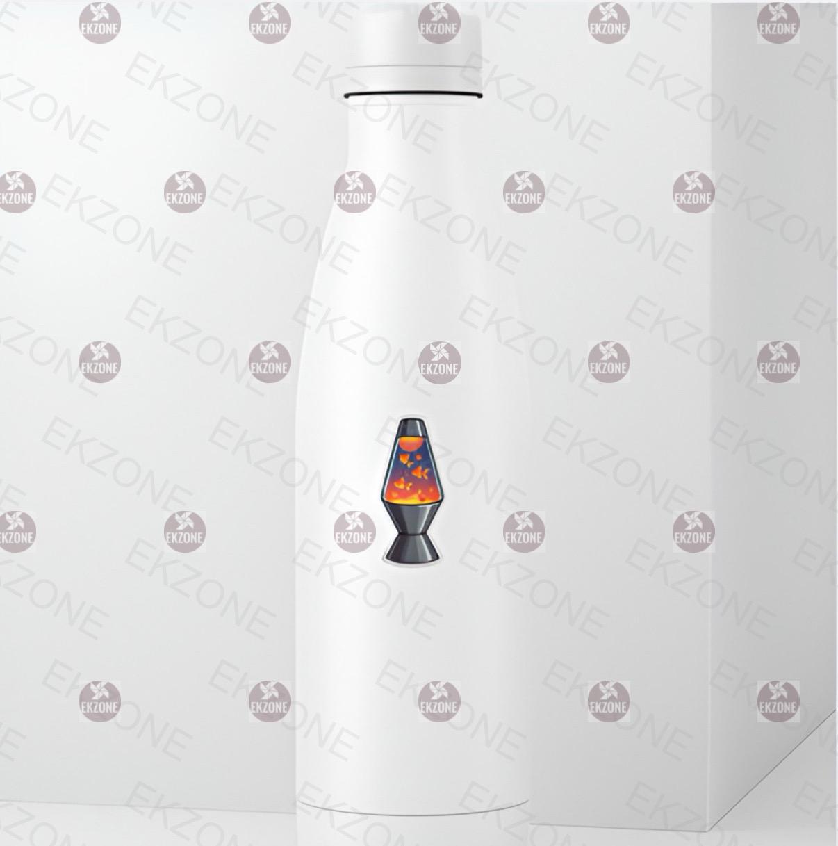 Transparent Lava Lamp Sticker | Psychedelic Retro Decal | Clear Vinyl Groovy Art | 80s 90s Nostalgia | Liquid Motion Lamp Gift | Hippie Vibe