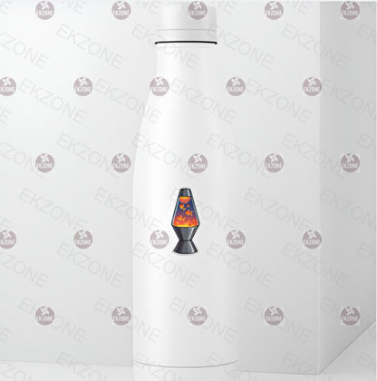 Transparent Lava Lamp Sticker | Psychedelic Retro Decal | Clear Vinyl Groovy Art | 80s 90s Nostalgia | Liquid Motion Lamp Gift | Hippie Vibe