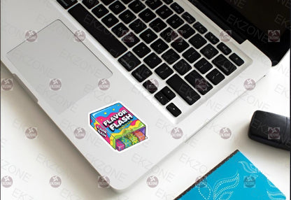 Flavor Flash Bubble Gum Sticker | Retro 90s Candy Decal | Psychedelic Pop Art | Groovy Nostalgia Vinyl | Candy Lover Gift | Fun Aesthetic