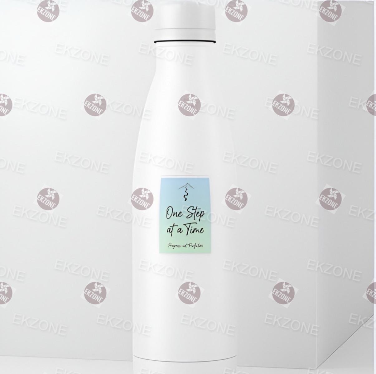 Transparent One Step at a Time Sticker | Motivational Quote Decal | Progress Not Perfection Vinyl | Mental Health Art | Hiking Hiker Gift