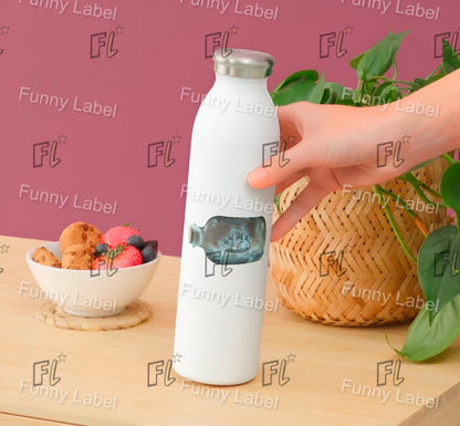 Phantom Seas Glow-in-the-Dark Ghost Ship in a Bottle Sticker