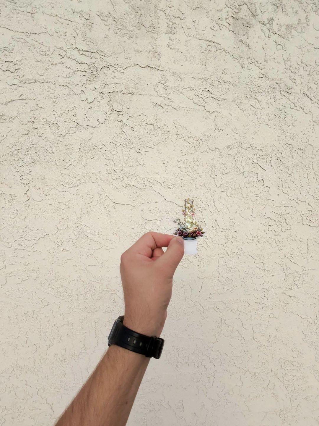 Transparent Floral Bong Sticker | Clear Vinyl Botanical Bong Decal | Whimsical Plant Art | Bohemian Aesthetic Vinyl | Cute Stoner Gift