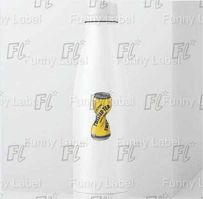 Twisted Tea Can Sticker | Funny Smashed Drink Decal | Twisted Tea Meme Art | Alcohol Pun Vinyl | Hard Iced Tea Fan Gift | Viral Drinkware