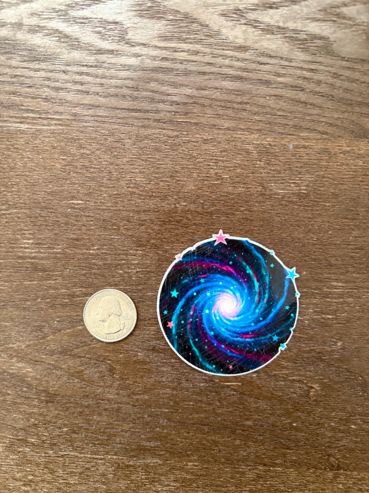 Glow in the Dark Galaxy Sticker | Psychedelic Space Decal | Celestial Cosmos Art | Luminous Star Vinyl | UV Reactive Universe Gift | Magical