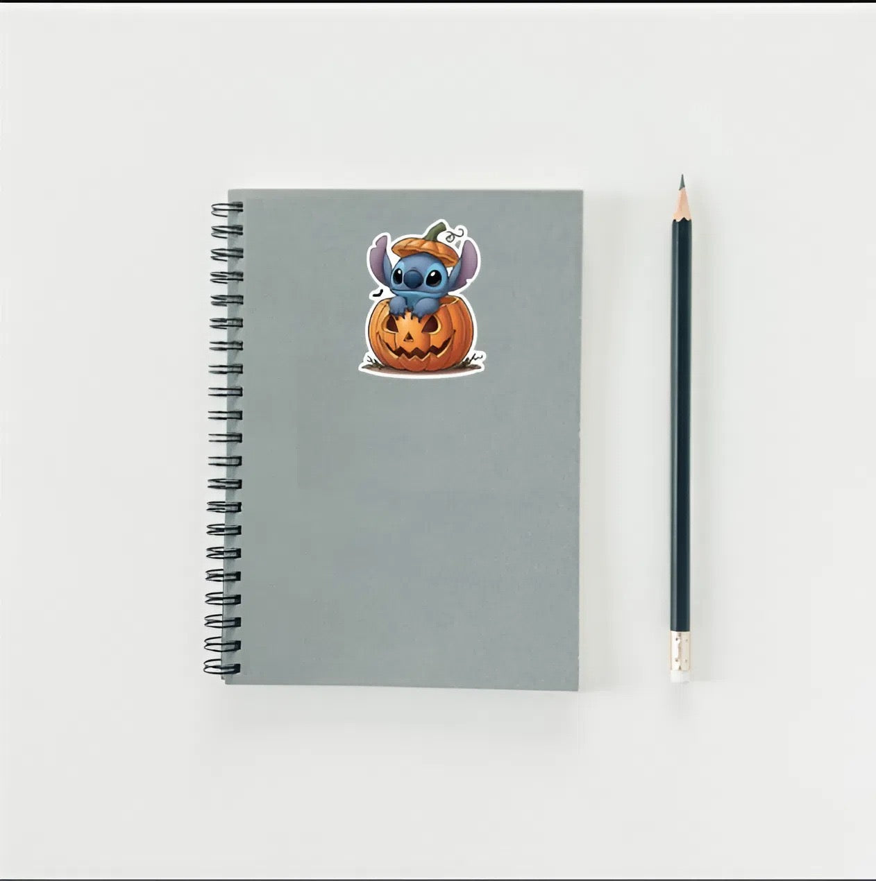 Stitch in Pumpkin Halloween Sticker | Lilo & Stitch Jack O Lantern Decal | Cute Spooky Alien Art | Disney Fan Vinyl | Fall Decor Gift |Ohana