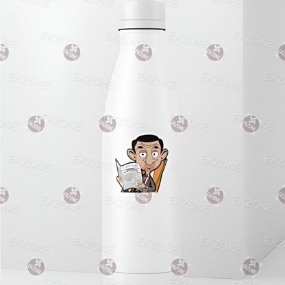 Mr. Bean Reading Sticker | Funny Book Lover Decal | Classic British Humor Art | Nostalgic TV Show Gift | Library Book