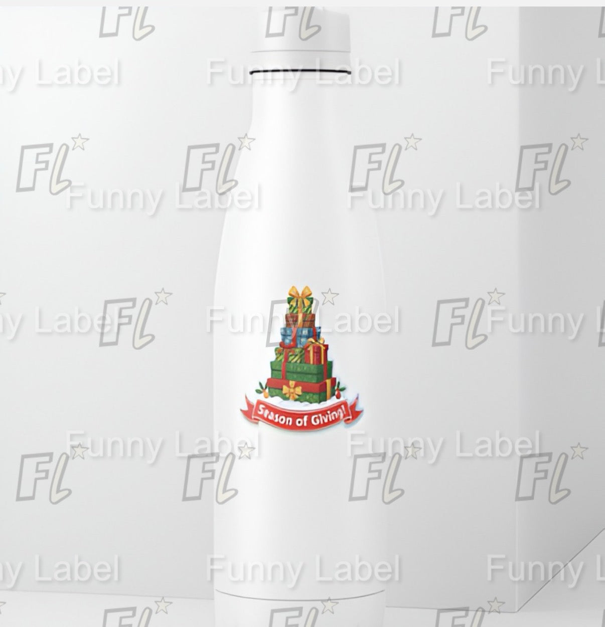 Season of Giving! Sticker | Stack of Christmas Presents Decal | Holiday Gift Box Vinyl