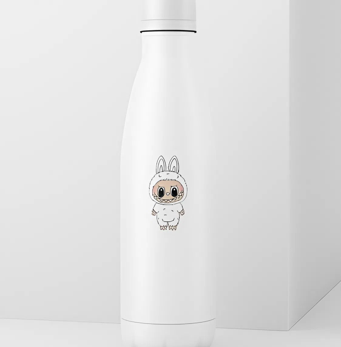 Glow in Dark Cute Monster Labubu Sticker | Creepy Cute Bubu Decal | Spooky Adorable Vinyl | Halloween Monster Art | UV Reactive Bubu Sticker