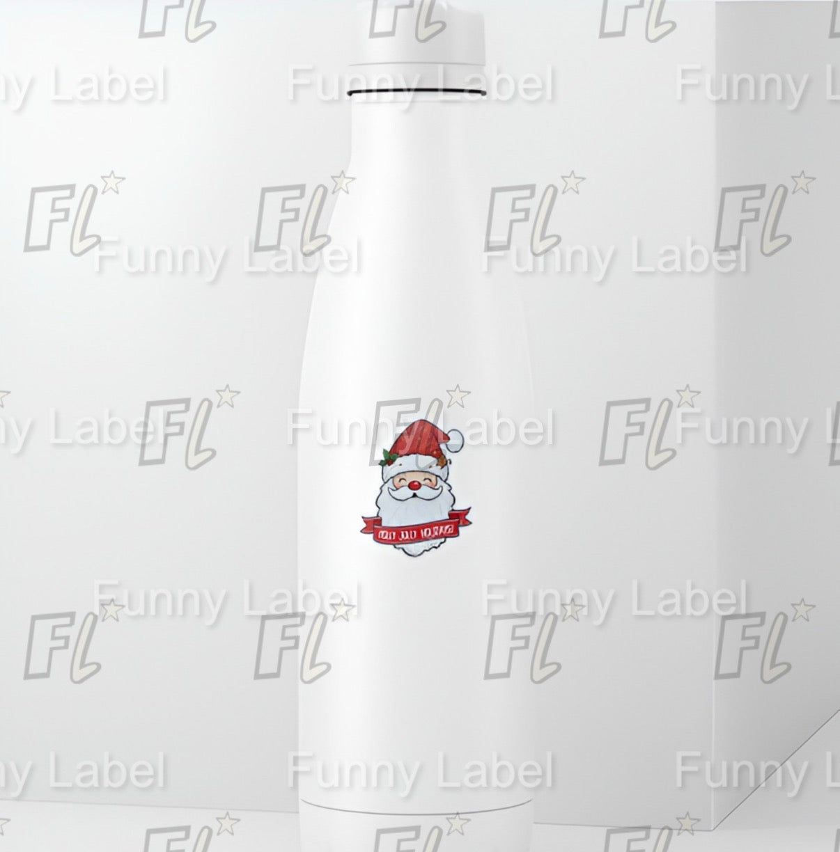 Holly Jolly Holidays Santa Sticker – Festive Christmas Label for Gifts & Decor