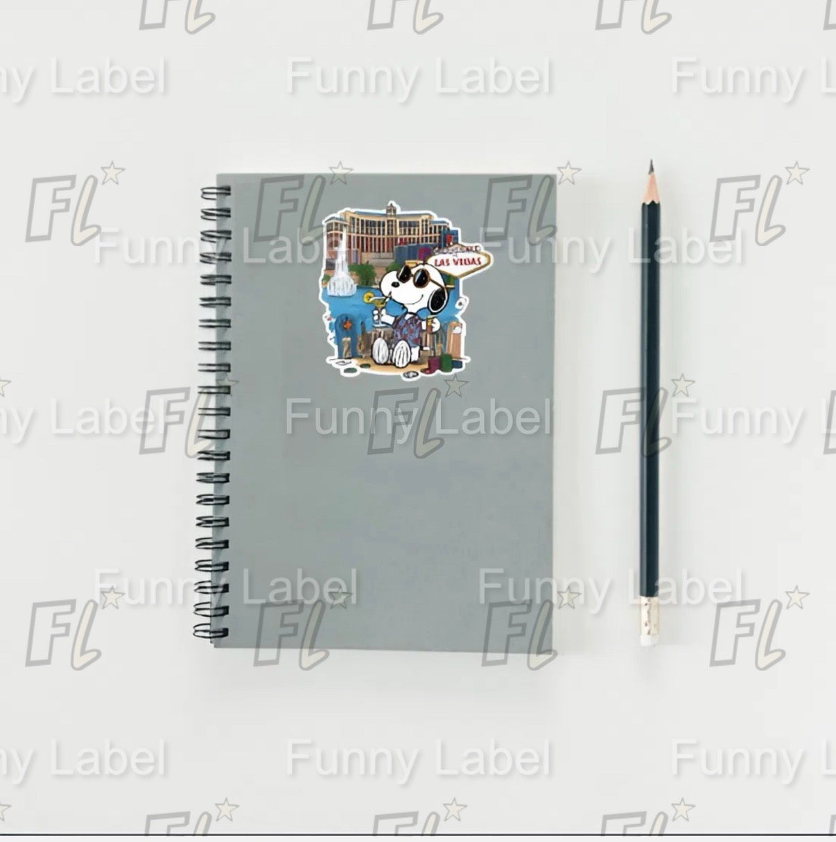 Snoopy Las Vegas Sticker | Peanuts Casino Trip Decal | Welcome to Vegas Art | Travel Souvenir Vinyl | Poker Gambling Gift | Iconic Pop Culture