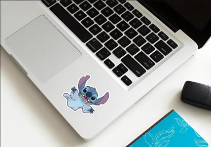Glow in the Dark Stitch Ghost Sticker | Lilo & Stitch Halloween Decal | Cute Spooky Alien Art | Disney Fan Vinyl | UV Reactive Haunted Gift