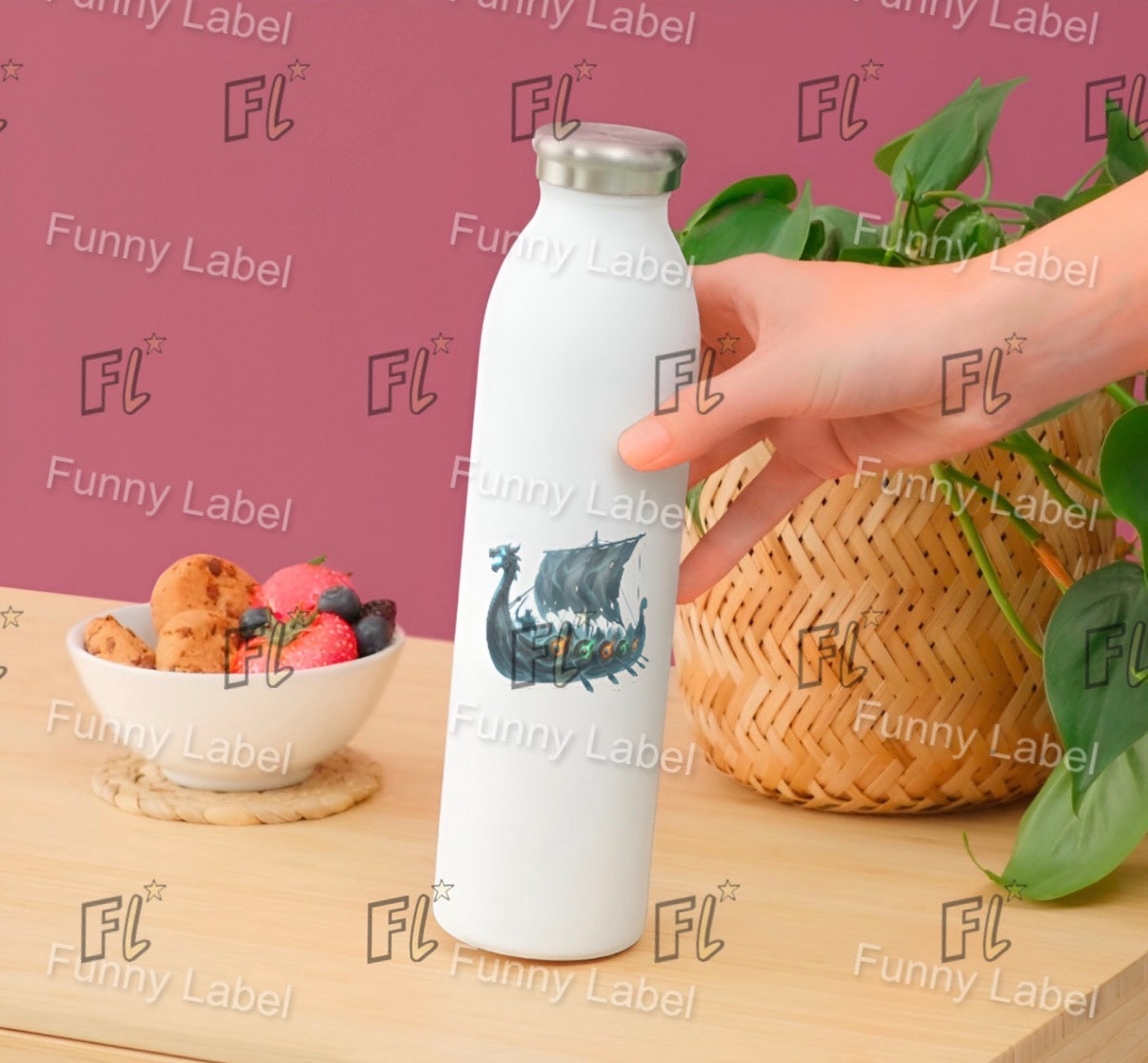 Spectral Longship Glow-in-the-Dark Viking Ghost Ship Sticker