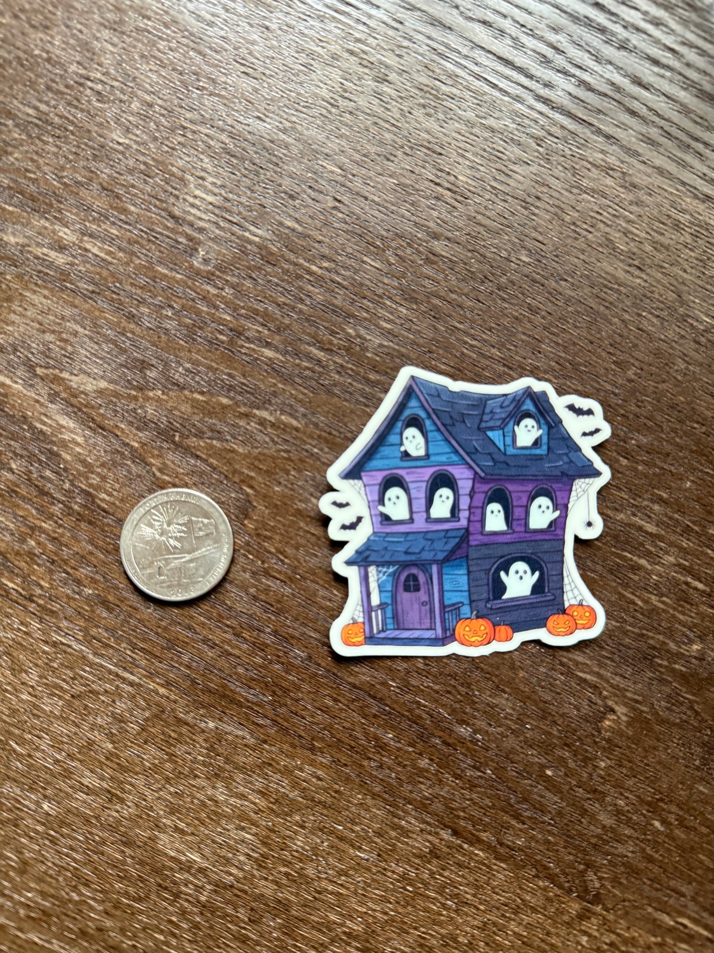Haunted Manor Glow-in-the-Dark Cute Ghost Sticker