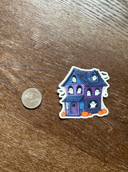 Haunted Manor Glow-in-the-Dark Cute Ghost Sticker