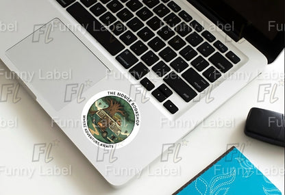 The Mobile Bookshop Sticker - Fantasy Van Life Edition