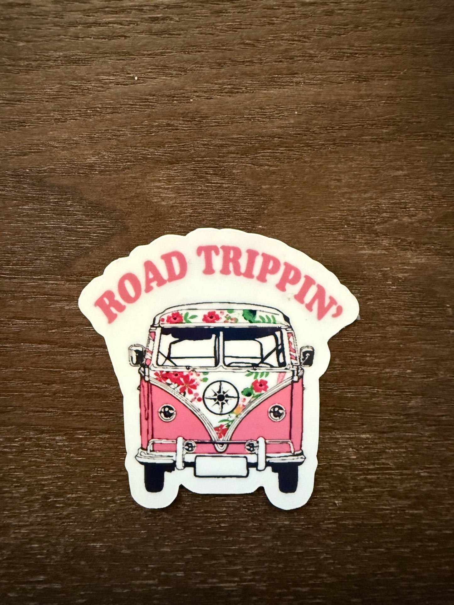 VW Bus Sticker Pack (Set of 5) - Van Life Hippie Decals - Retro Road Trip Boho Stickers for Laptop, Cooler, Bottle -Hand Made-Waterproof Stickers