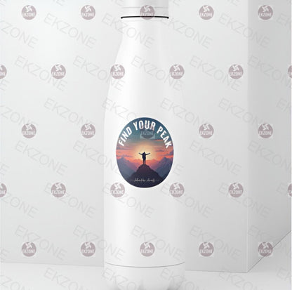 Find Your Peak Mountain Sticker | Adventure Awaits Hiking Decal | Outdoorsy Wanderlust Art | Sunset Nature Vinyl | Motivational Hiker Gift