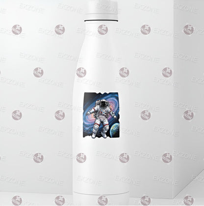 Astronaut Spaceman Sticker | Galaxy Nebula Decal | Sci-Fi Space Travel Art | Cosmic Exploration Vinyl | Astronomer Gift | Future Laptop