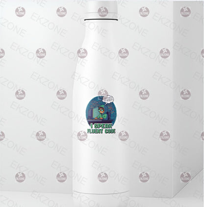 I Speak Fluent Code Sticker | Programmer Decal | Funny Coding Humor Art | Developer Gift | Computer Science Vinyl | Tech Geek Laptop Sticker