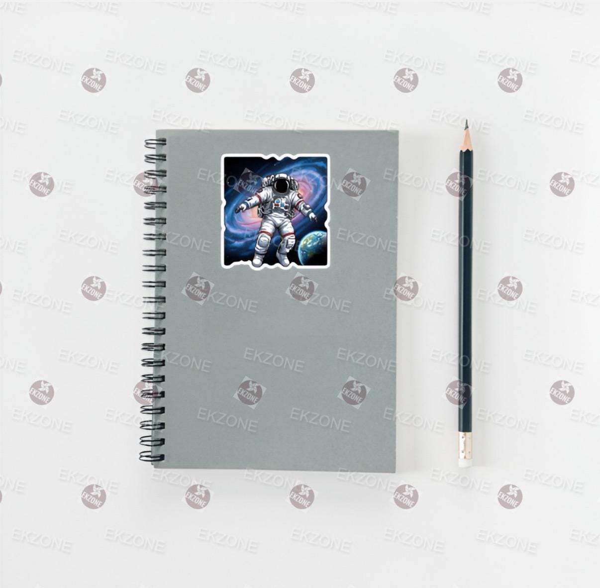 Astronaut Spaceman Sticker | Galaxy Nebula Decal | Sci-Fi Space Travel Art | Cosmic Exploration Vinyl | Astronomer Gift | Future Laptop