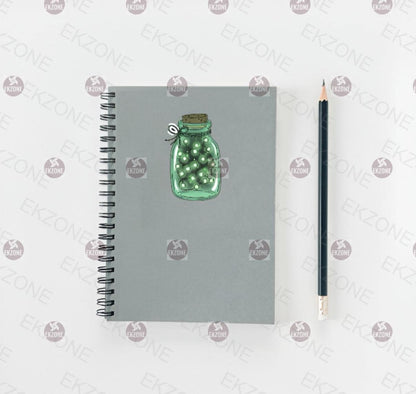 Glow in the Dark Magical Jar Sticker | Fairy Lights Decal | Enchanted Bottle Art | Luminous Firefly Vinyl | UV Reactive Cozy Gift