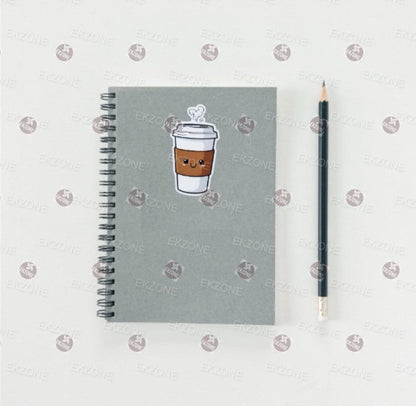 Cute Hot Coffee Sticker | Kawaii Take Out Cup Decal | Caffeine Lover Art | Morning Routine Vinyl | Coffee Enthusiast Gift | Cute Food Laptop